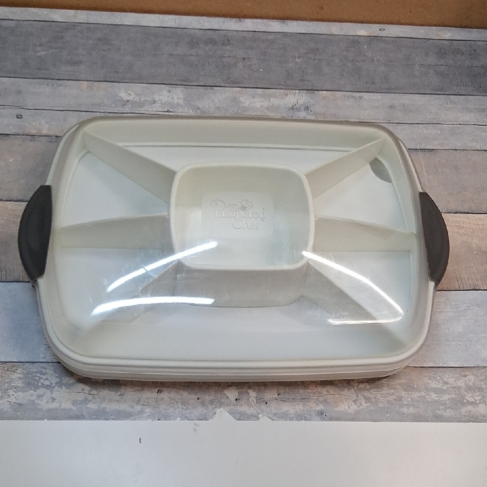Pampered Chef Chillzanne Rectangle Server  #5